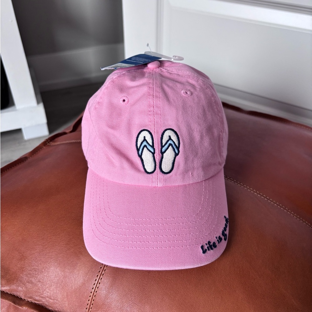 BRAND NEW | Life Is Good Baseball Cap with Flip-Flop Embroidery